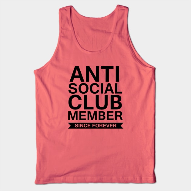 Anti Social Club Tank Top by SillyShirts